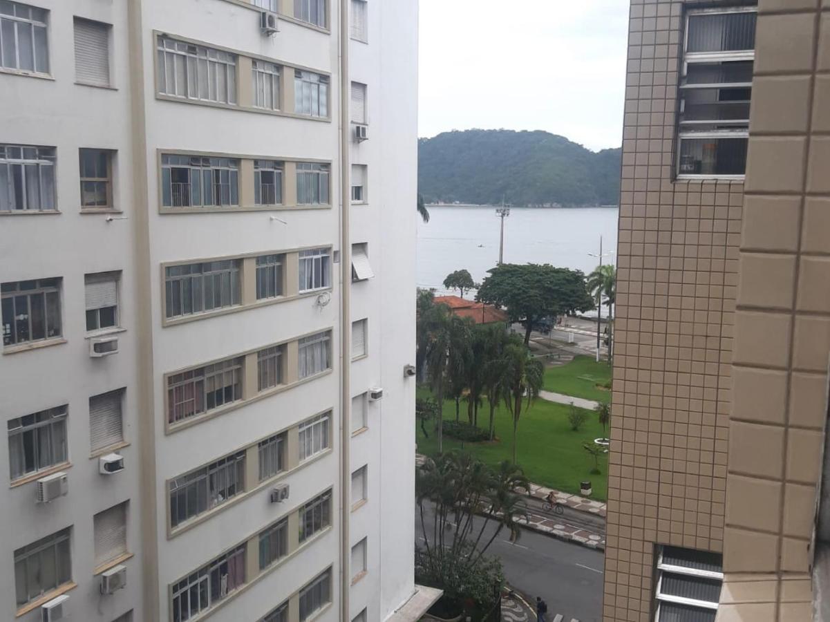 Apartamento De Frente Para Praia Com Wi-Fi Santos  Zewnętrze zdjęcie